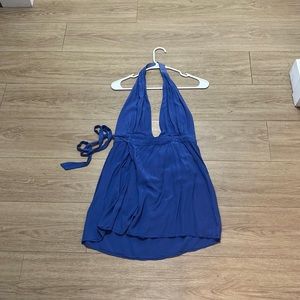Blue Wrap Dress